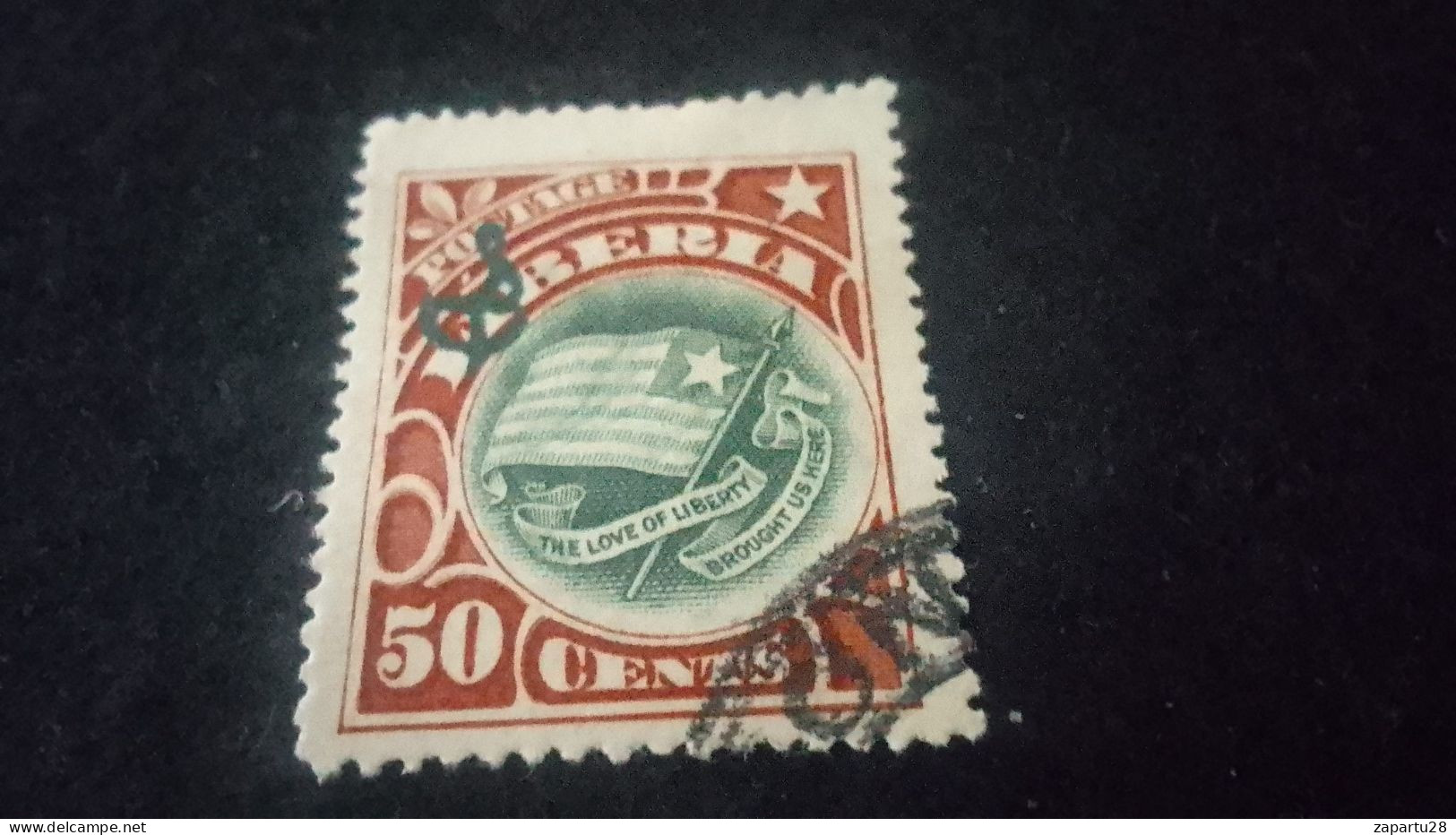 LİBERYA-1900-10-    50   C      DAMGALI - Liberia