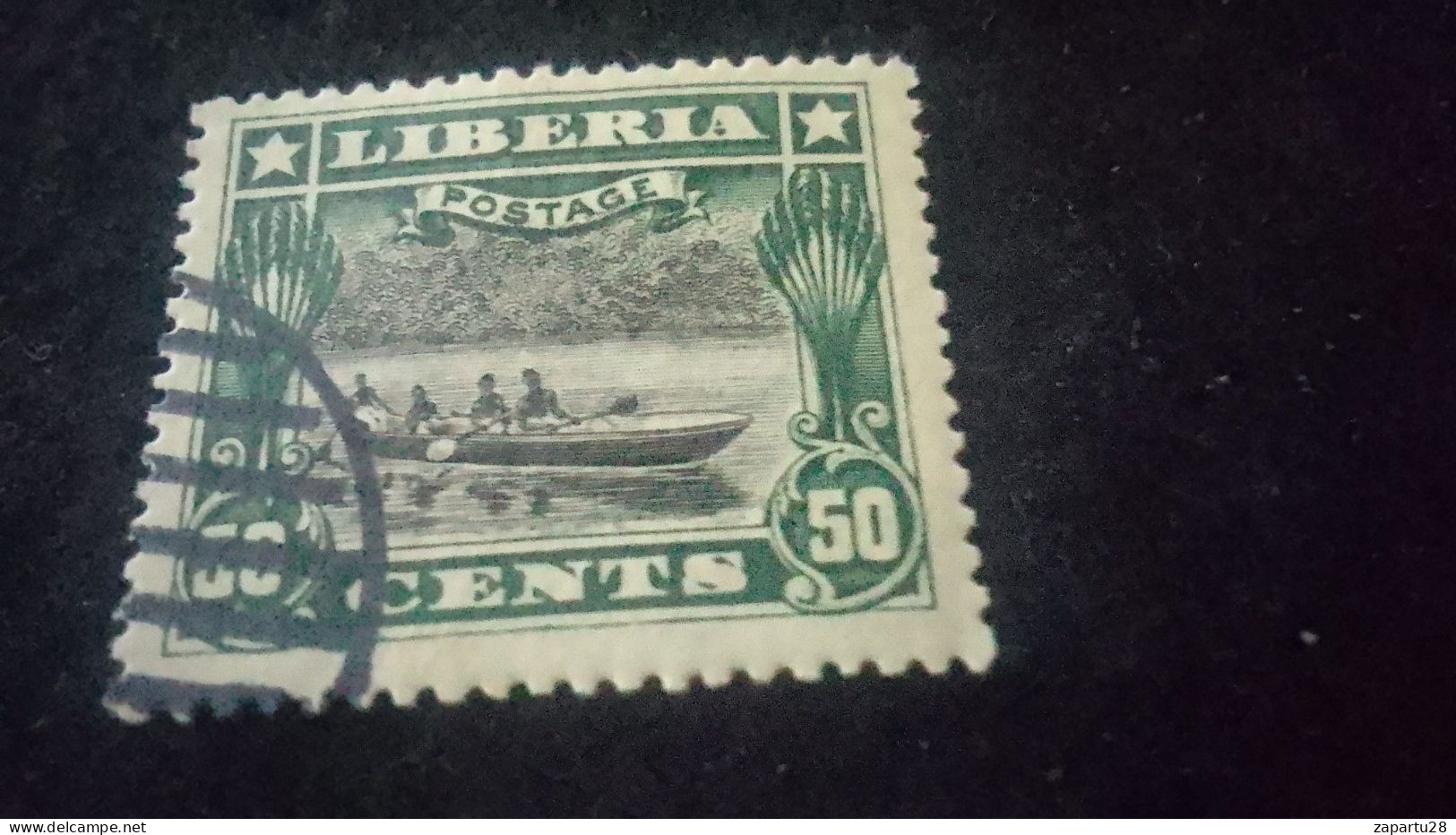 LİBERYA-1900-10-    50   C      DAMGALI - Liberia