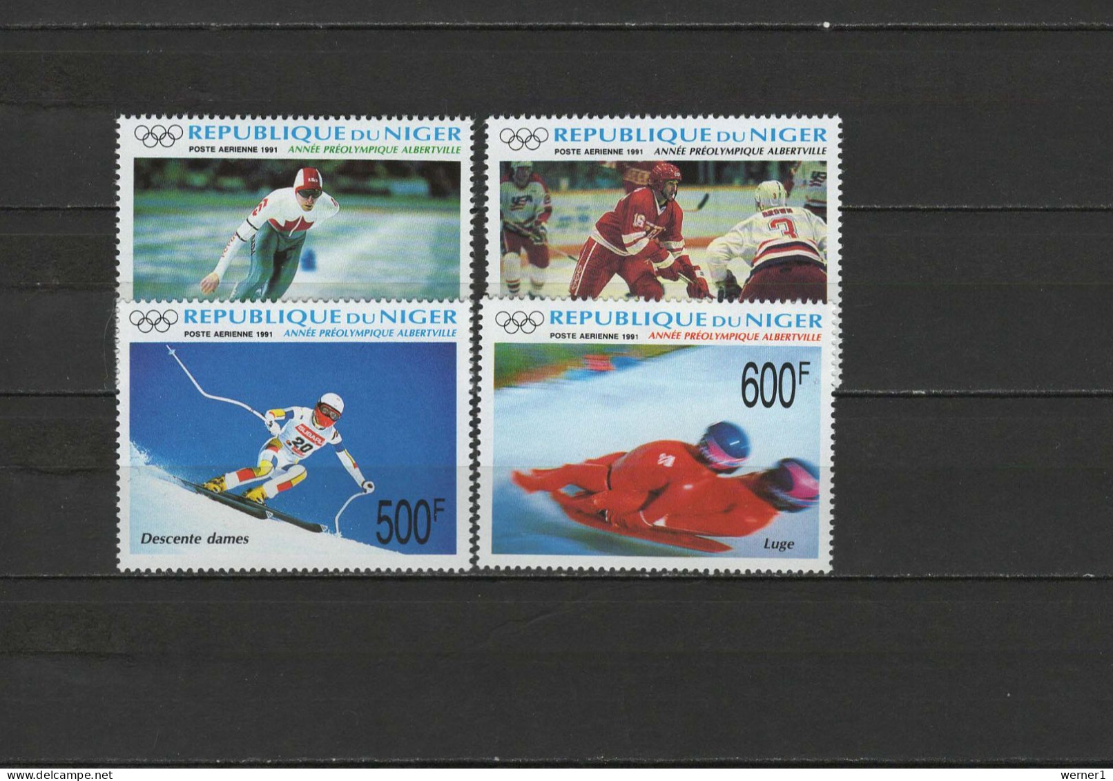 Niger 1991 Olympic Games Albertville Set Of 4 MNH - Hiver 1992: Albertville