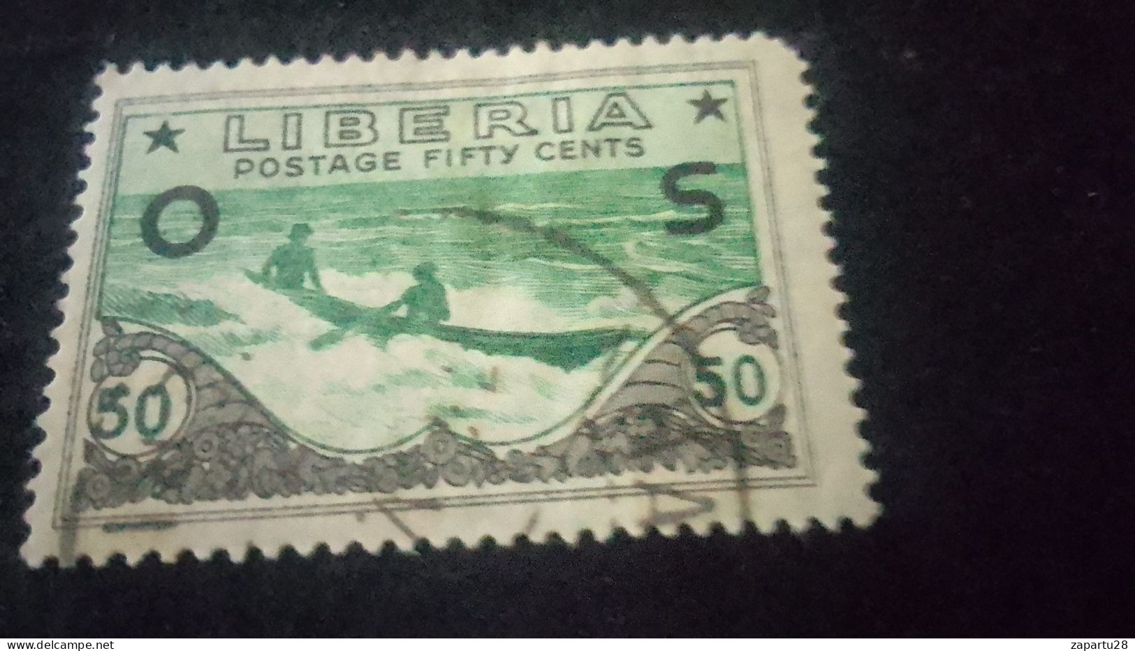 LİBERYA-1900-10-    50   C      DAMGALI - Liberia