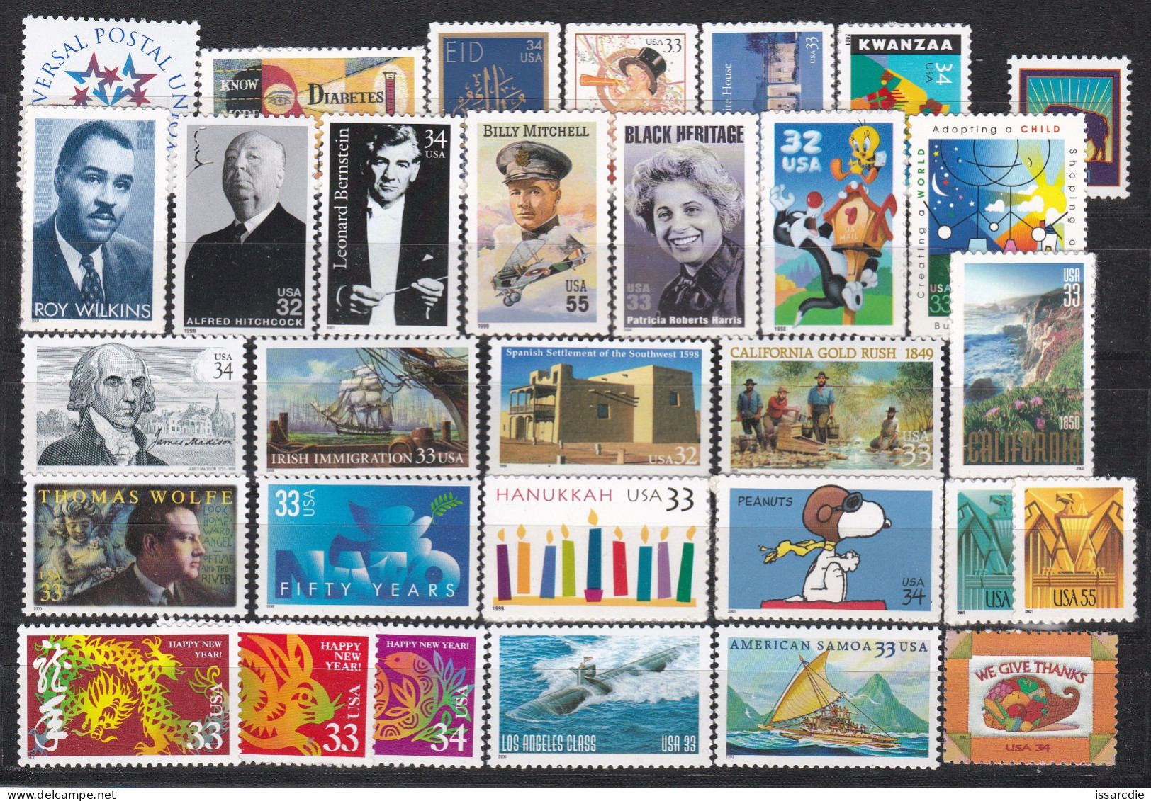 Etats-Unis Petit Lot Timbres Entre 1998/2001 Neufs** - Unused Stamps