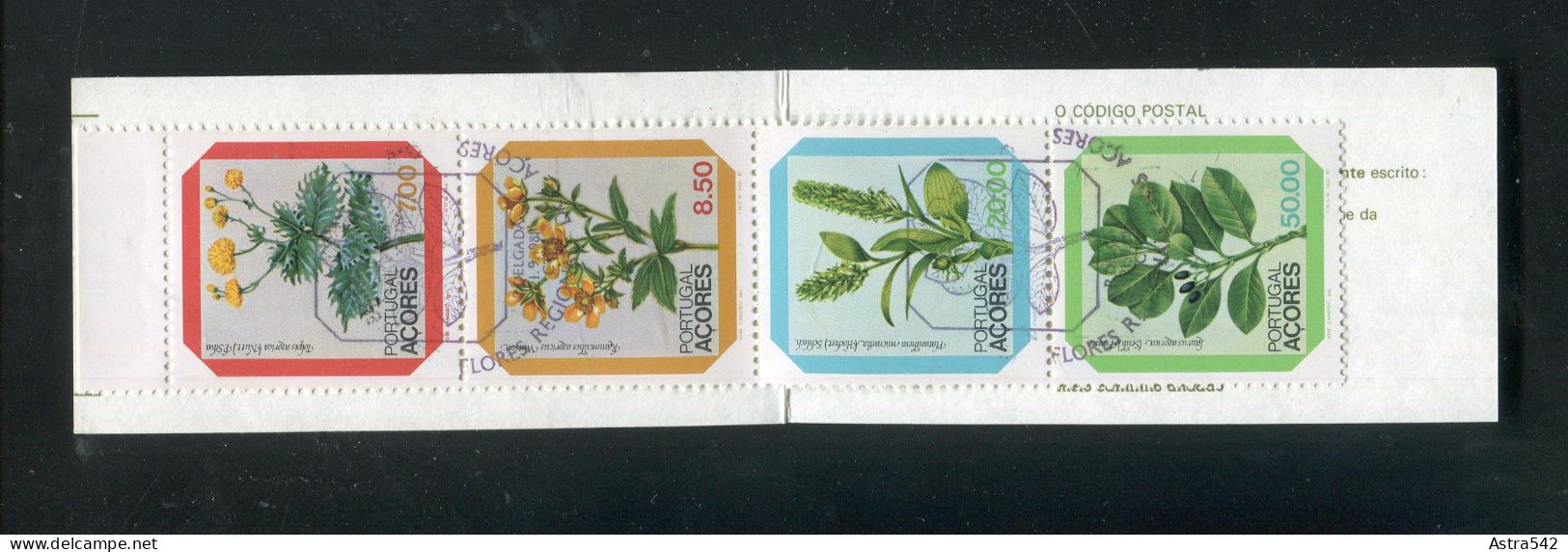 "PORTUGAL-AZOREN" 1981, Markenheftchen Mi. MH 1 "Blumen" Gestempelt (A1029) - Azores