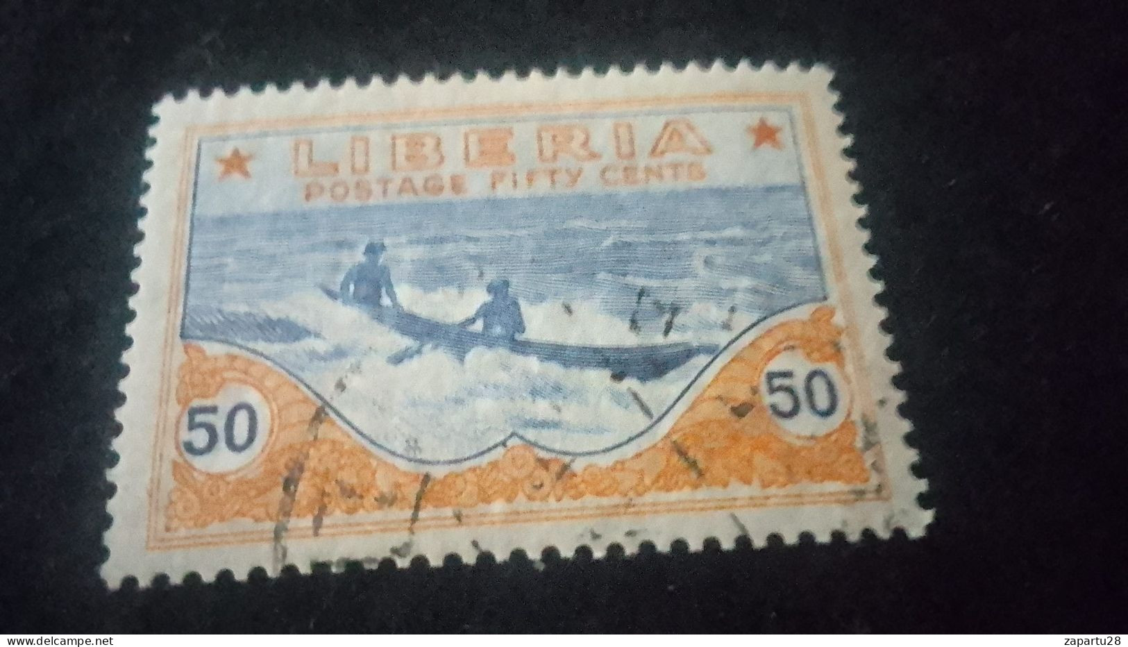 LİBERYA-1900-10-    50   C      DAMGALI - Liberia