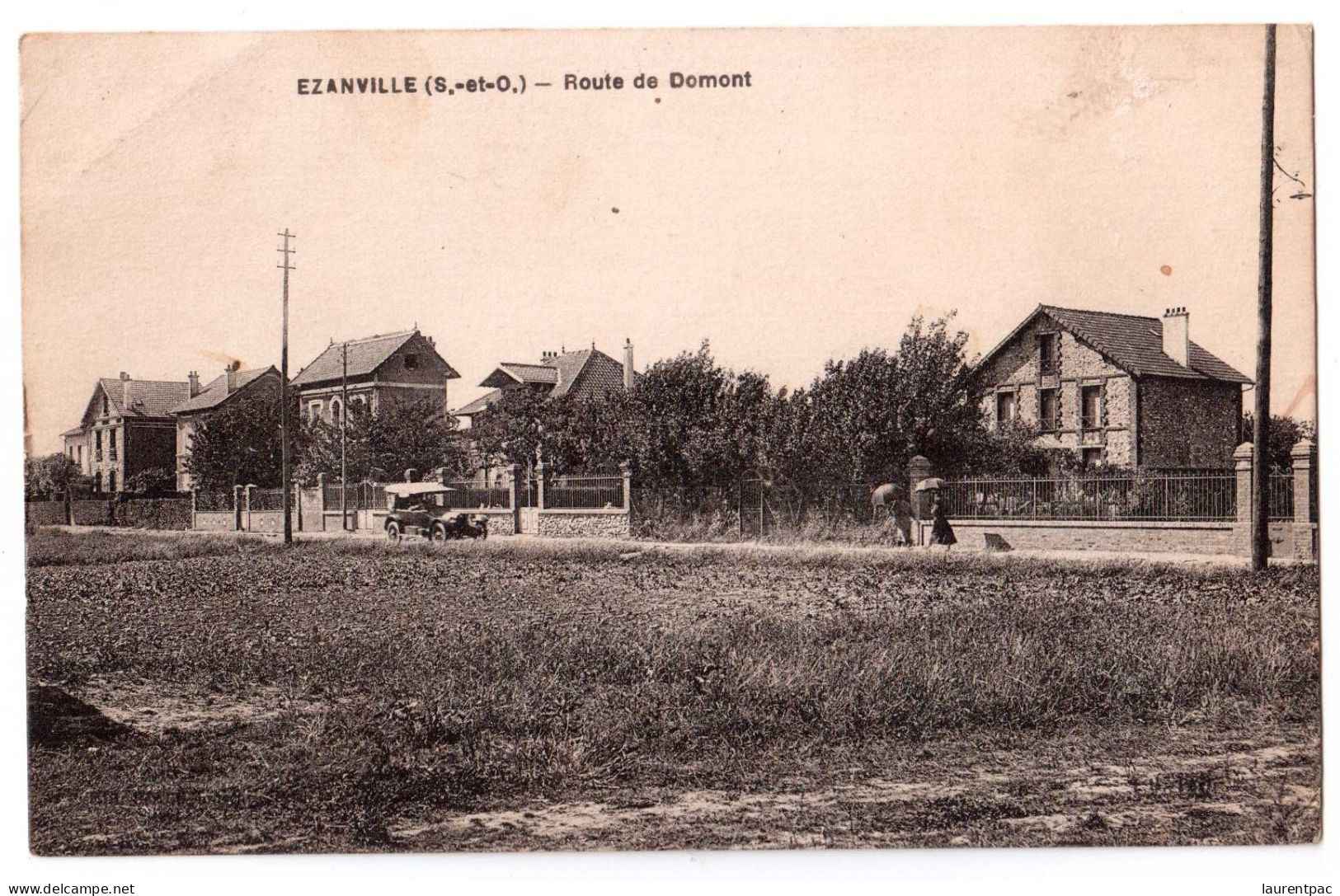 Ezanville - Route De Domont - édit. L'H. L'Hoste  + Verso - Ezanville