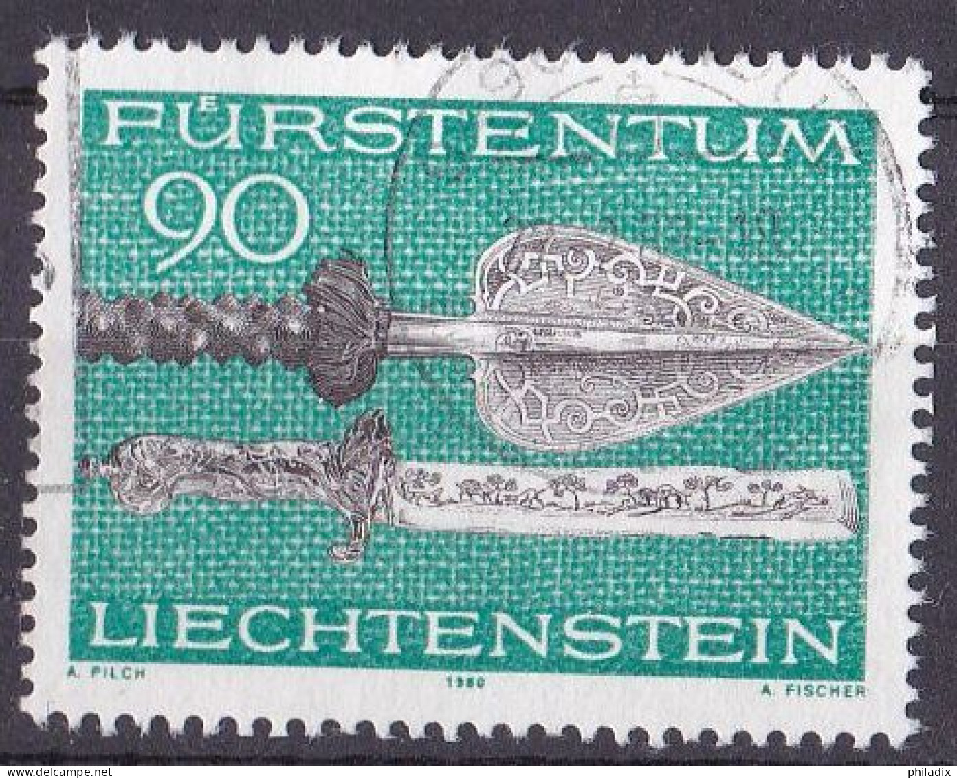 Liechtenstein Marke Von 1980 O/used (A5-4) - Gebruikt