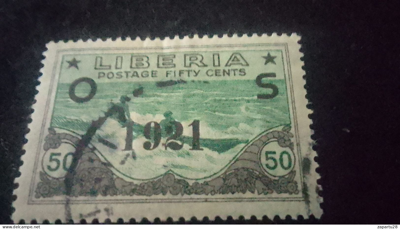 LİBERYA-1900-10-    50   C      DAMGALI - Liberia