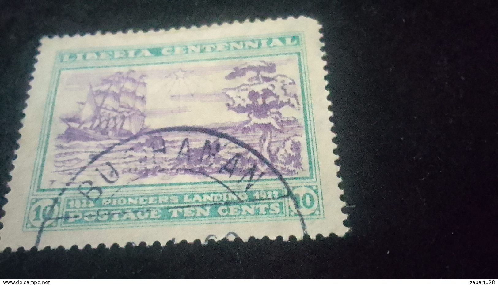 LİBERYA-1920-30-    10   C      DAMGALI - Liberia