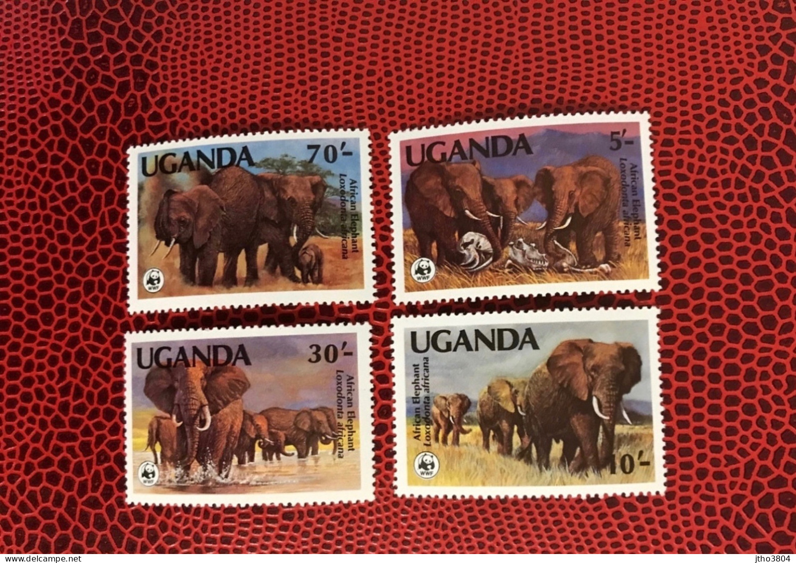 OUGANDA 1999 WWF Complete 4v Neuf MNH ** Mi Mamíferos Mammals Säugetiere Mammiferi Mammifère UGANDA - Olifanten