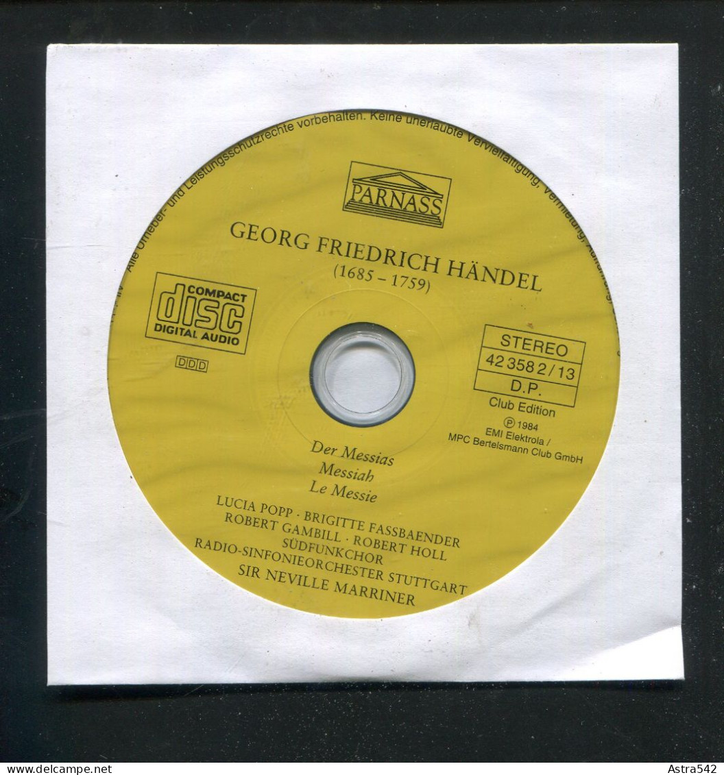 "G.F. HAENDEL" CD "Der Messias" (A1032) - Clásica