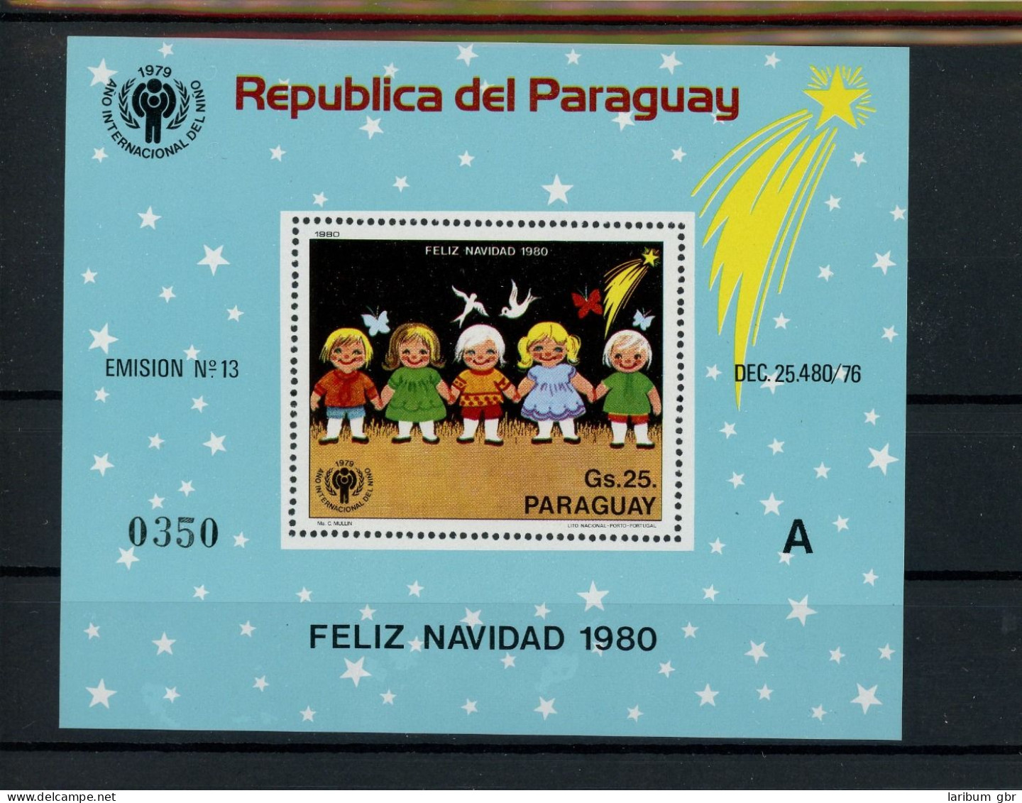 Paraguay Block 355 Postfrisch Kinder #GL756 - Paraguay