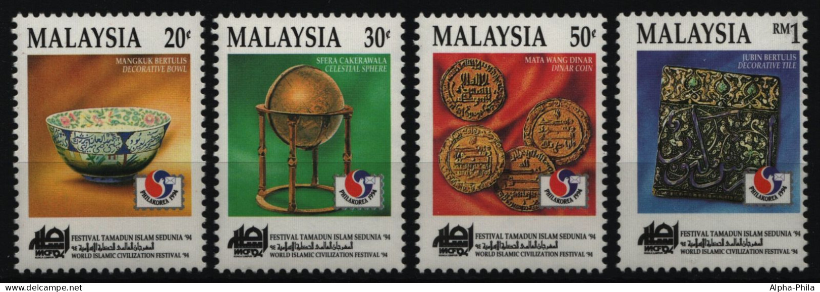 Malaysia 1994 - Mi-Nr. 525-528 ** - MNH - PhilaKorea '94 - Malesia (1964-...)