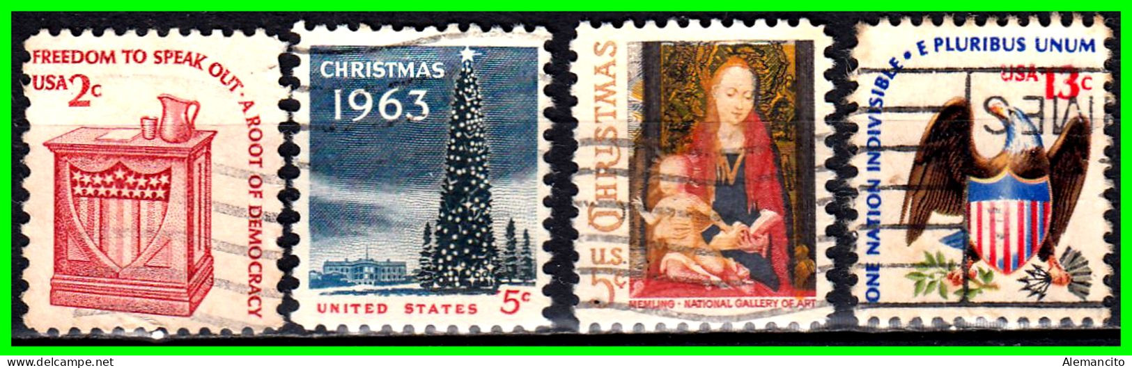 ESTADOS UNIDOS – USA – ( UNITED STATES ESTADOS ) – LOTE DE SELLOS  DIFERENTES AÑOS Y VALORES - Used Stamps