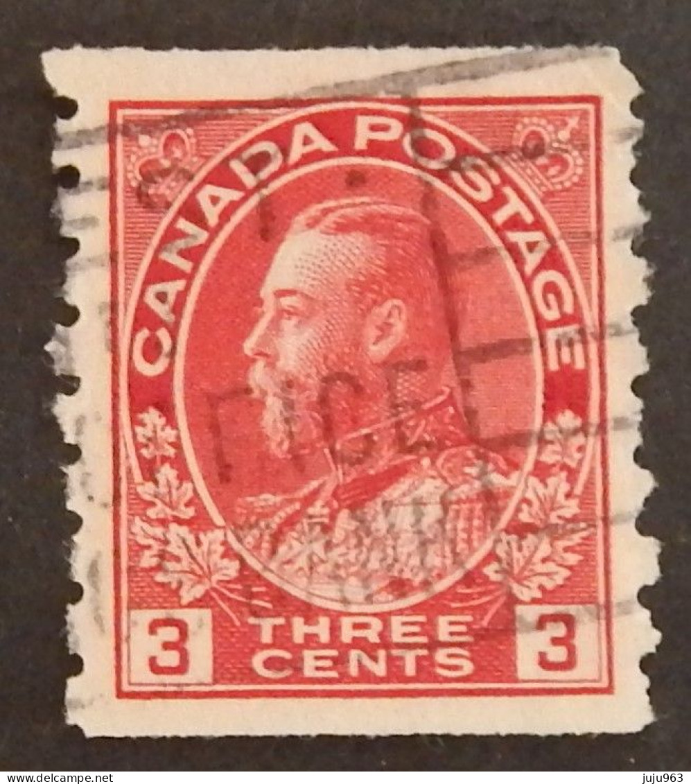 CANADA YT 111bB  OBLITÉRÉ "GEORGE V" ANNÉES 1918/1925 - Usados