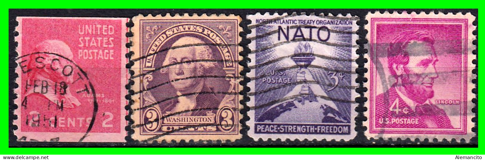 ESTADOS UNIDOS – USA – ( UNITED STATES ESTADOS ) – LOTE DE SELLOS  DIFERENTES AÑOS Y VALORES - Used Stamps