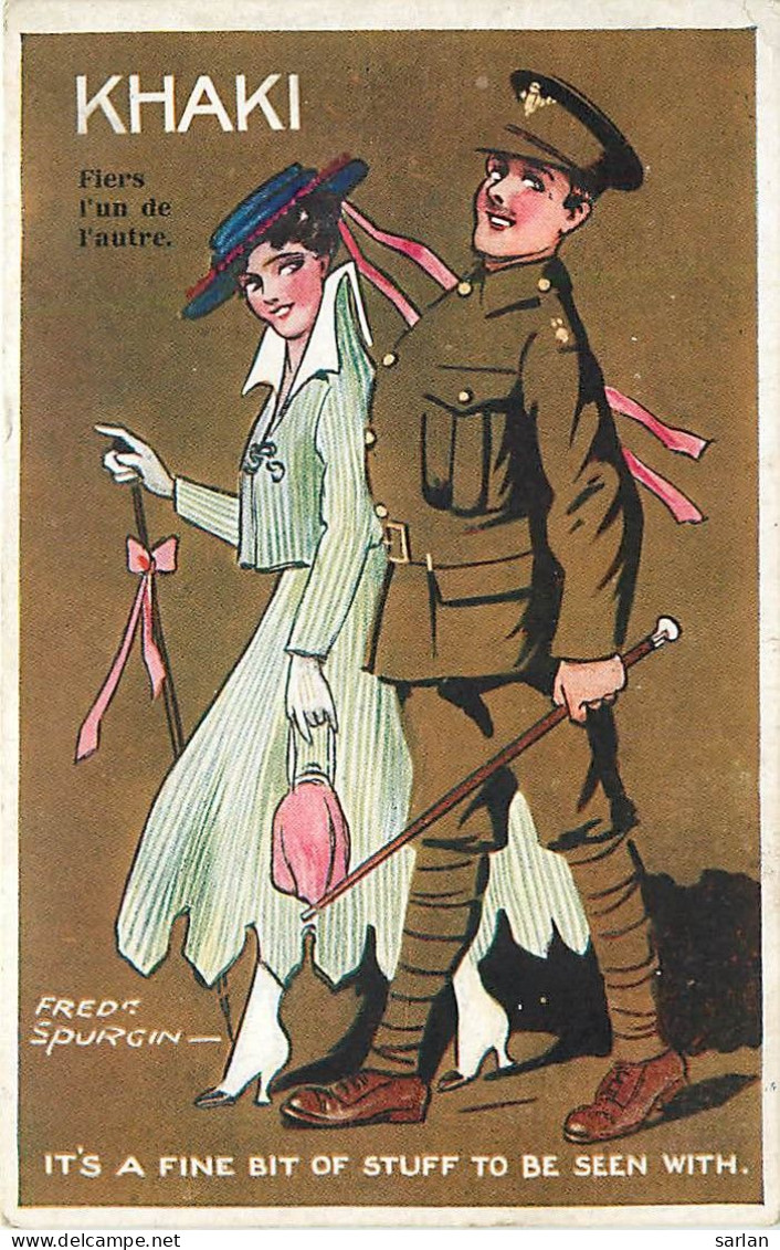 Illustration De Fred SPURGIN , KHAKI , Officier Anglais  , * 488 45 - Spurgin, Fred