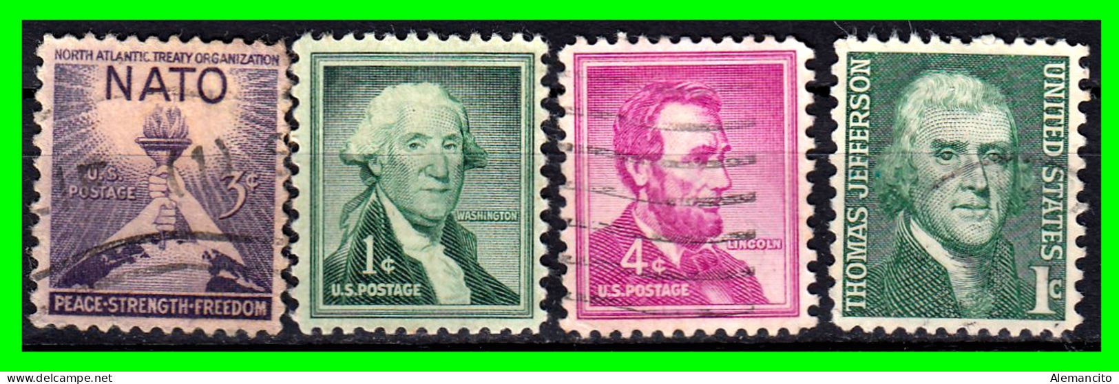 ESTADOS UNIDOS – USA – ( UNITED STATES ESTADOS ) – LOTE DE SELLOS  DIFERENTES AÑOS Y VALORES - Used Stamps