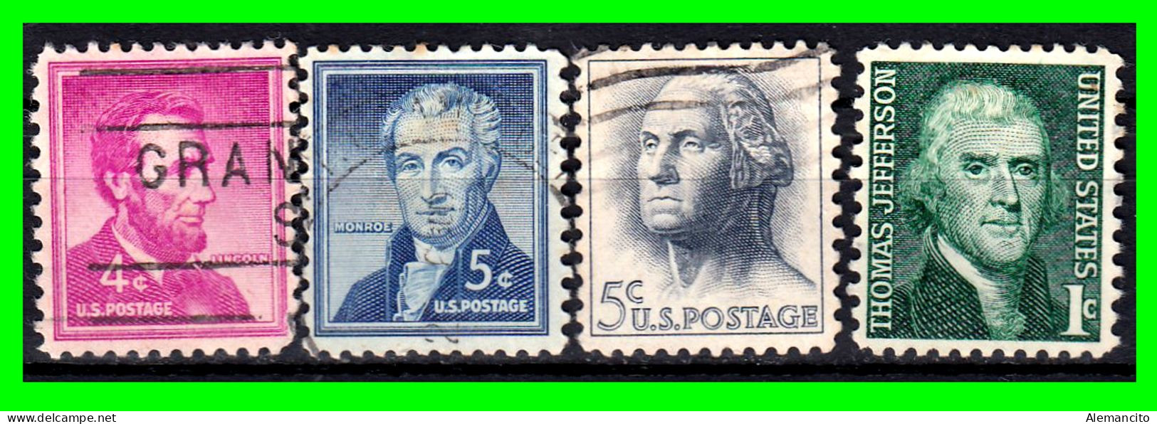 ESTADOS UNIDOS – USA – ( UNITED STATES ESTADOS ) – LOTE DE SELLOS  DIFERENTES AÑOS Y VALORES - Used Stamps