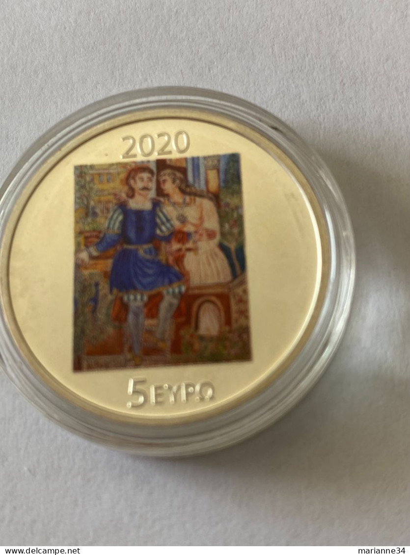 Grèce- 5€ Argent - 2020- 150 Ans De La Naissance De Theophilos - Griechenland