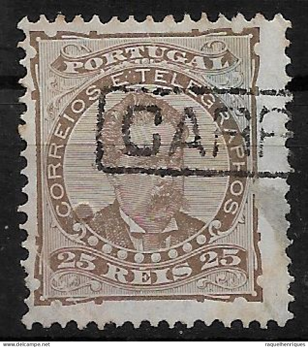 PORTUGAL 1882-84 D. LUIS I 25R P:12.5 USED CARIMBO (NP#94-P21-L1) - Gebruikt