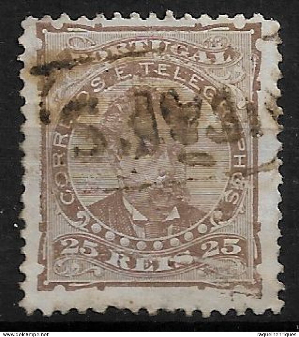 PORTUGAL 1882-84 D. LUIS I 25R P:12.5 USED CARIMBO (NP#94-P21-L1) - Oblitérés