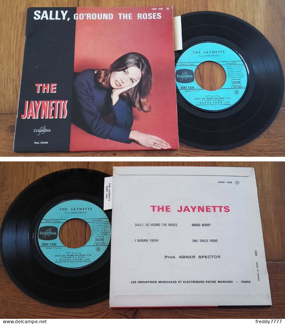 RARE French EP 45t RPM BIEM (7") THE JAYNETTS "Sally, Go' Round The Roses" (Lang, 1965) - Soul - R&B