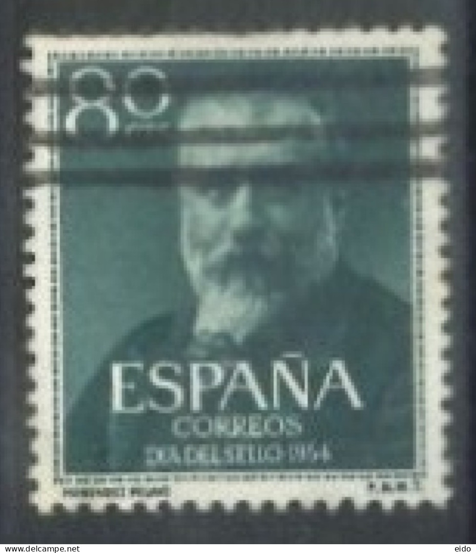 SPAIN,  1954 - MARCELINO MENENDEZ STAMP, # 814, USED. - Gebraucht