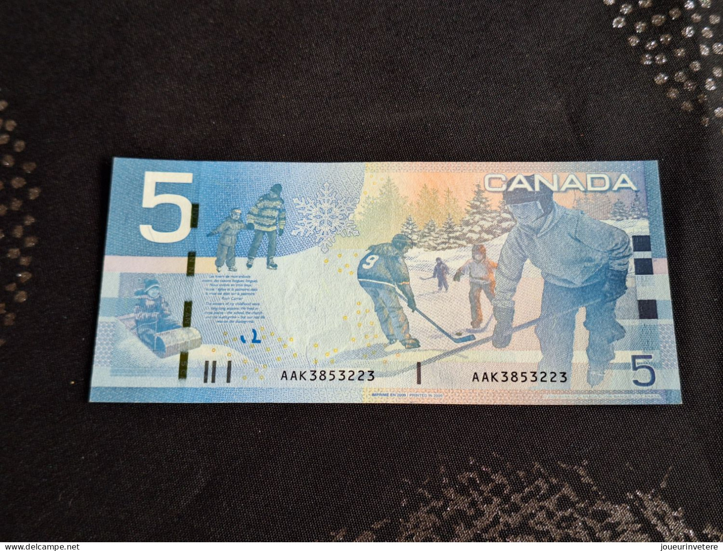 1 Billet De 5 Dollars Canadiens Série 2006 Hockey Sur Glace UNC Non Circulé - Sonstige & Ohne Zuordnung