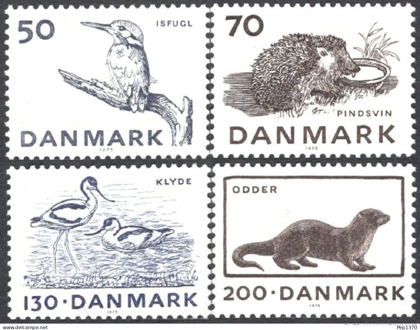 DINAMARCA 1975 - DENMARK - FAUNA - YVERT 608/611** - Unused Stamps