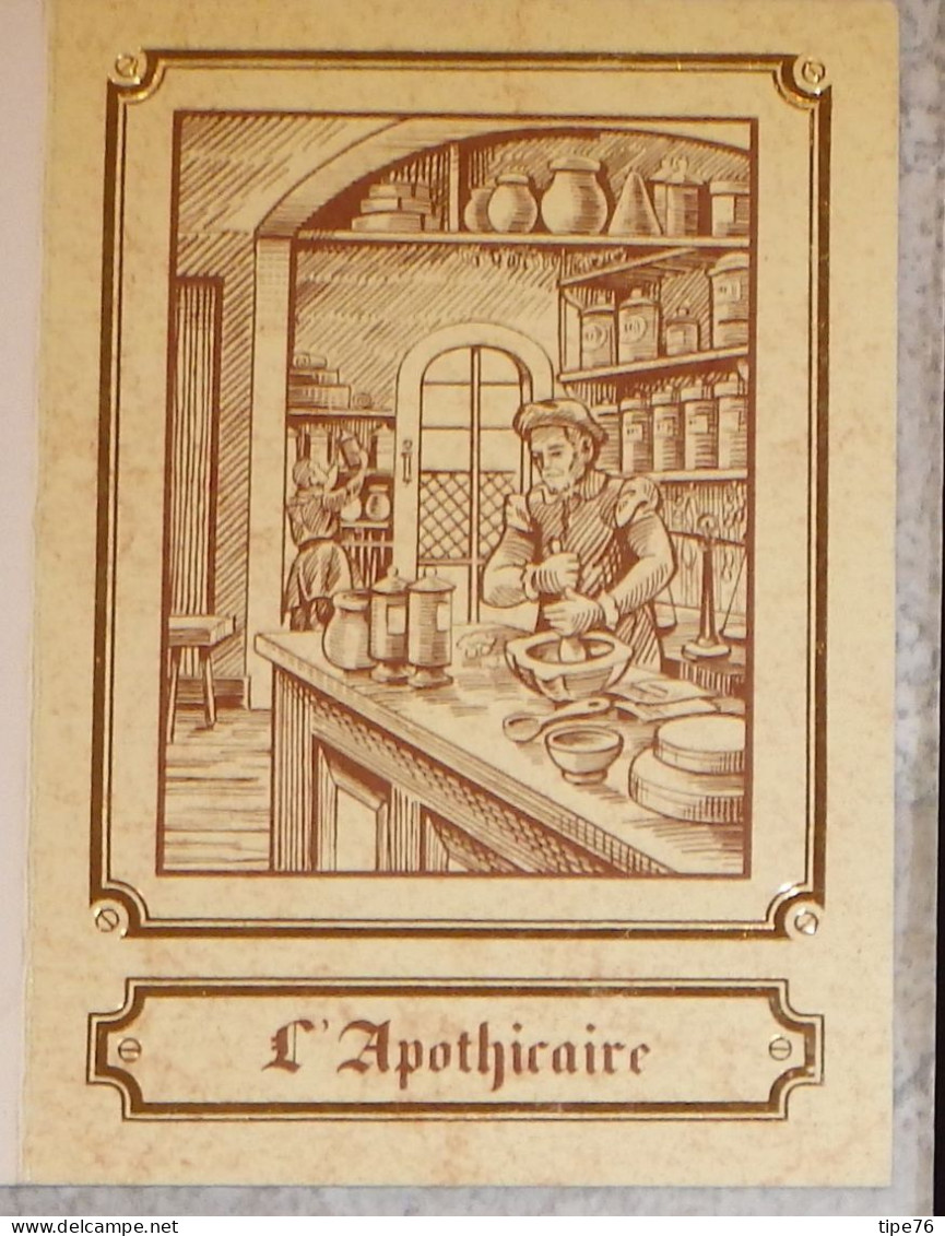 Petit Calendrier Poche 1985 Illustration Métier Apothicaire  Pharmacie Lorient Morbihan - Petit Format : 1981-90