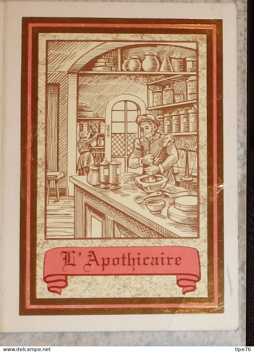 Petit Calendrier Poche 1987 Illustration Métier Apothicaire  Pharmacie Etival Les Le Mans Sarthe - Small : 1981-90