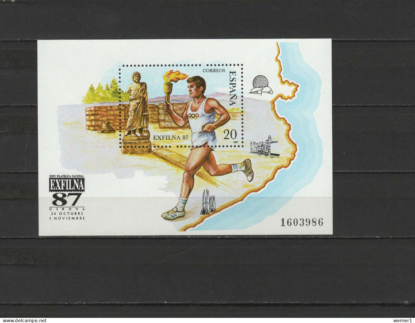 Spain 1987 Olympic Games Barcelona, EXFILNA S/s MNH - Zomer 1992: Barcelona