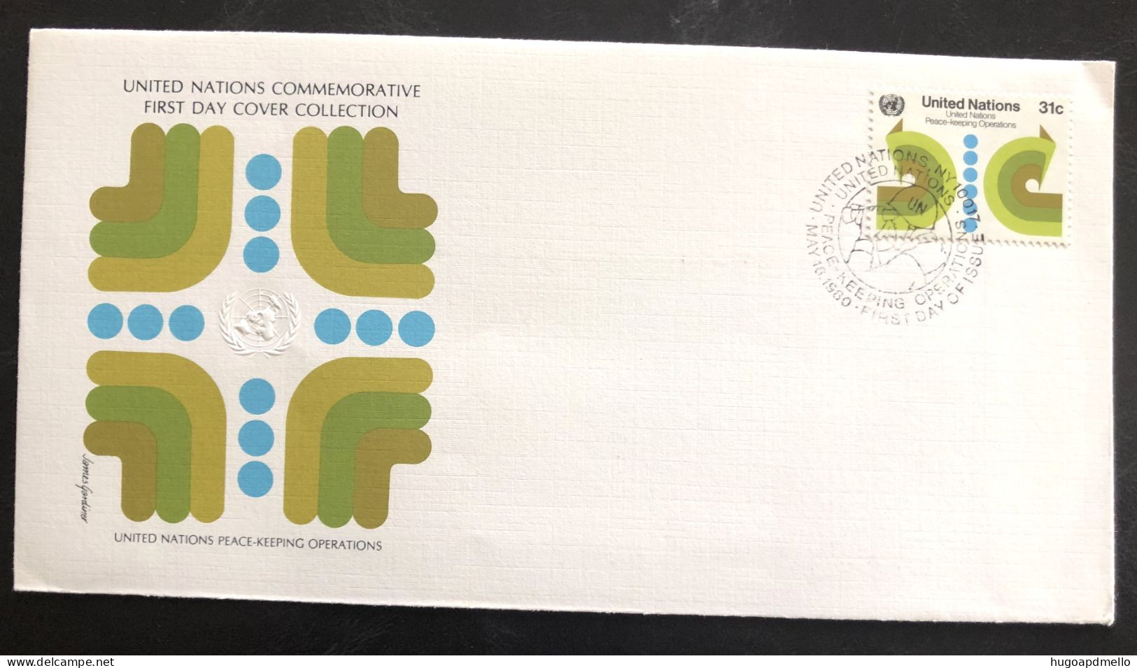 UNITED NATIONS, Uncirculated FDC « U.N. PEACE KEEPING OPERATIONS », 1980 - VN