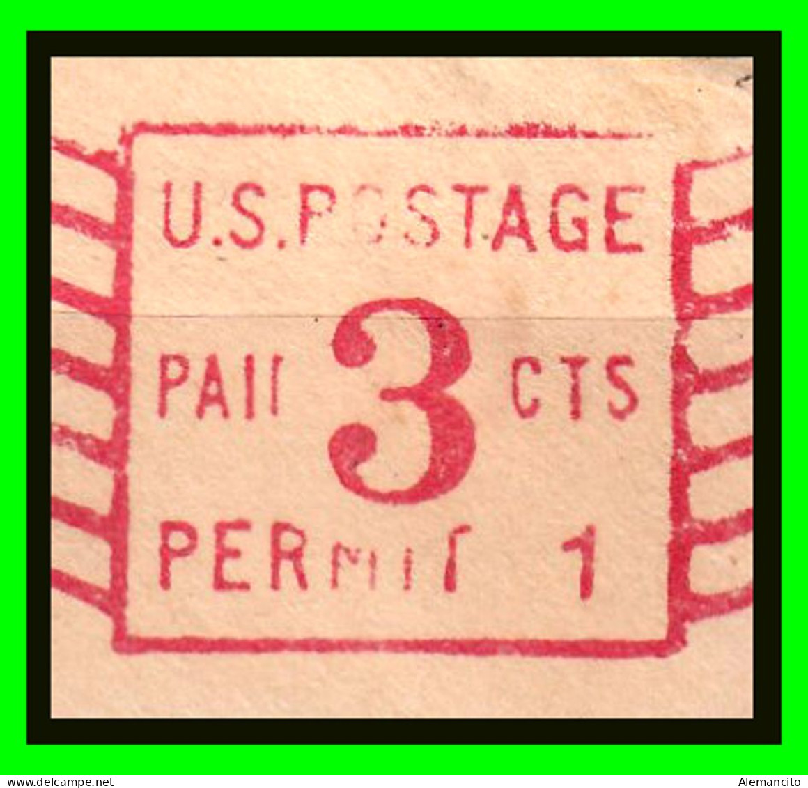 AMERICA , UNITED STATES POSTAGE .- EE.UU  ( EMA U.S. FRANQUEO 3 CTS ).\ - Used Stamps