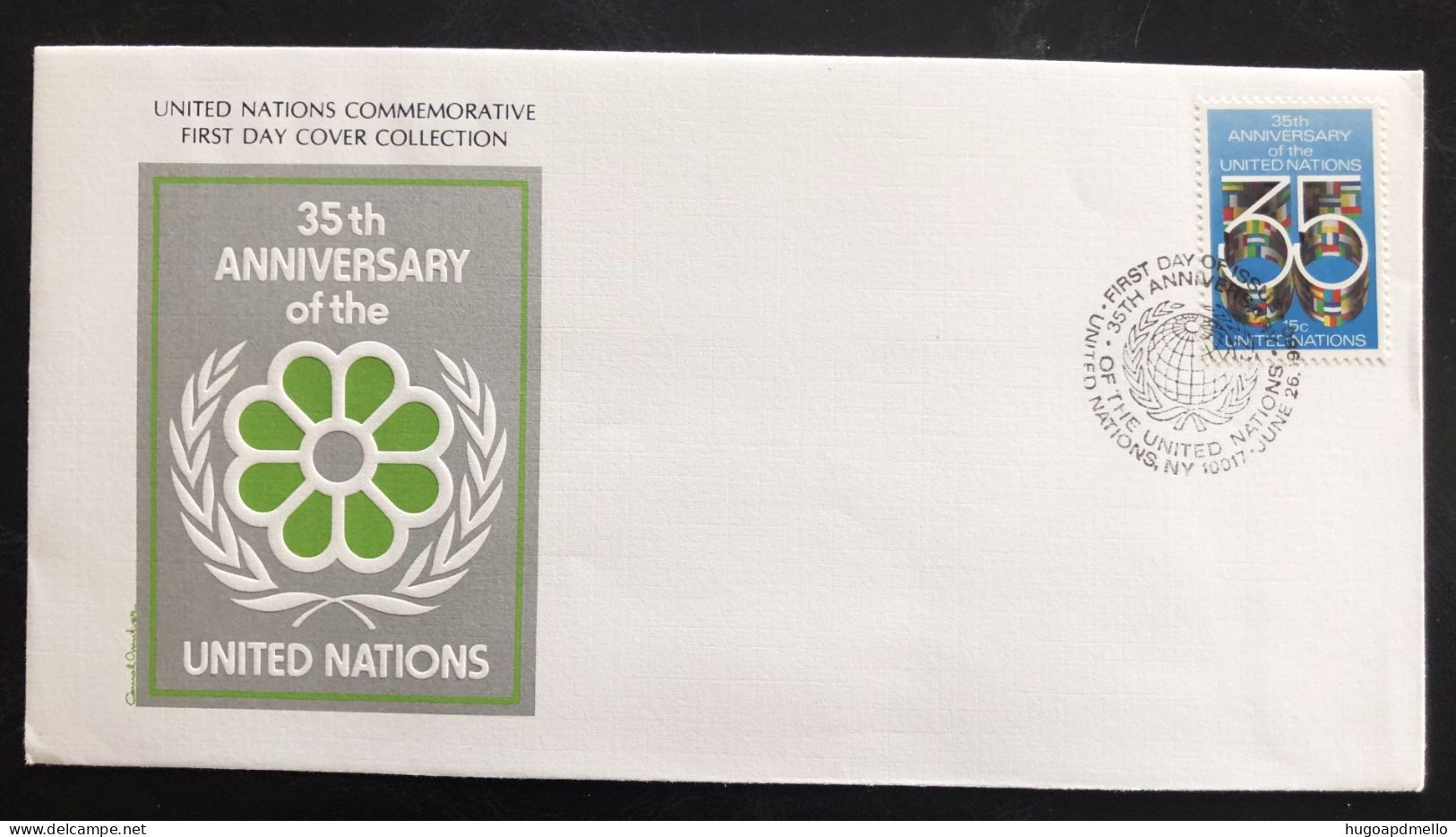 UNITED NATIONS, Uncirculated FDC « 35 TH ANNIVERSARY OF UNITED NATIONS », 1980 - VN