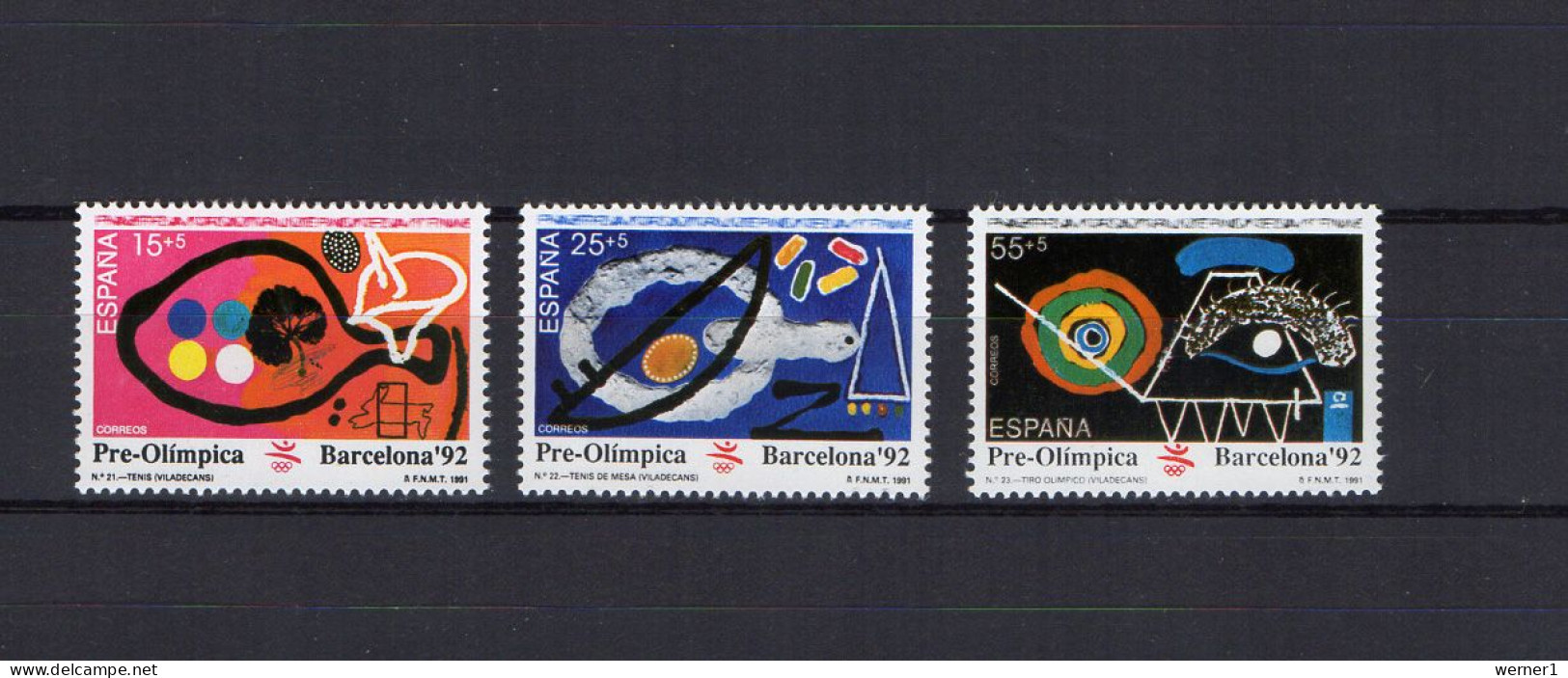 Spain 1991 Olympic Games Barcelona Set Of 3 MNH - Ete 1992: Barcelone