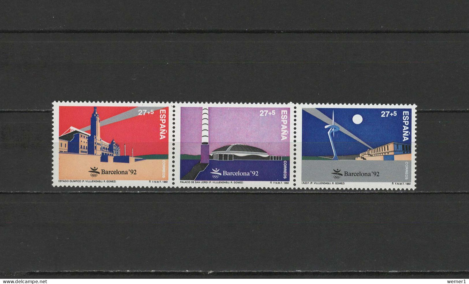 Spain 1992 Olympic Games Barcelona Set Of 3 MNH - Sommer 1992: Barcelone