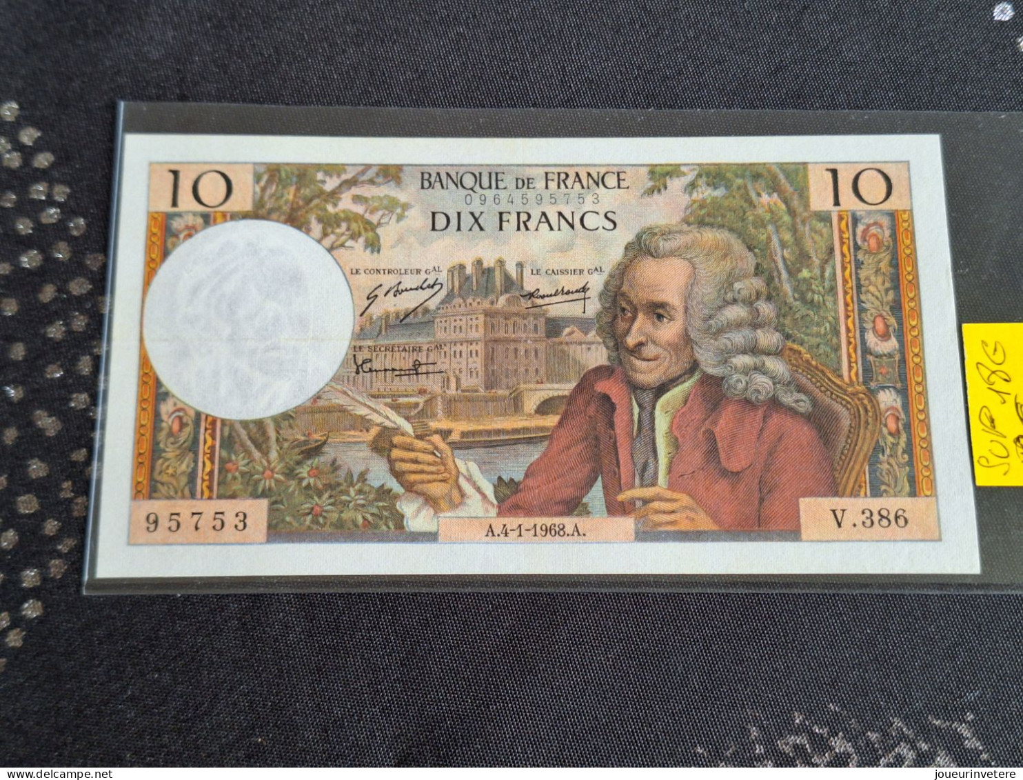 Billet De 10 Francs Voltaire- A- 4/01/1968 -A- V-386 -etat  Spl - Autres - Europe