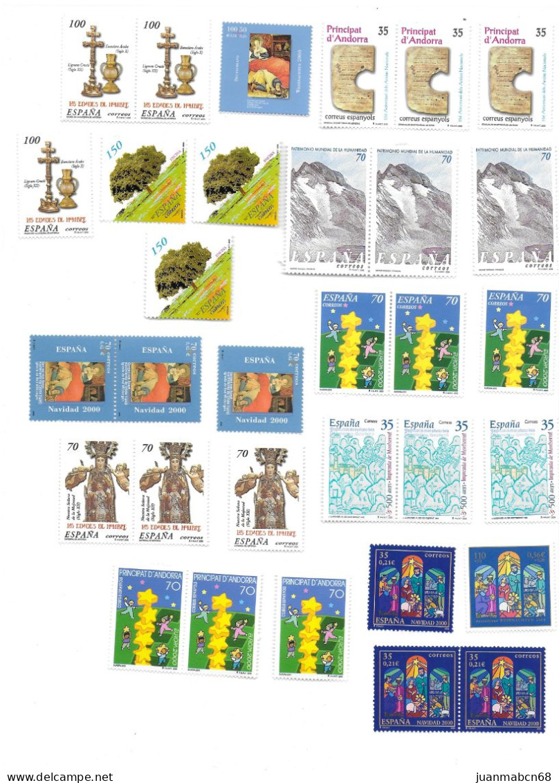 Lote De 190 Sellos Nuevos(2000 - 2004) - Collections