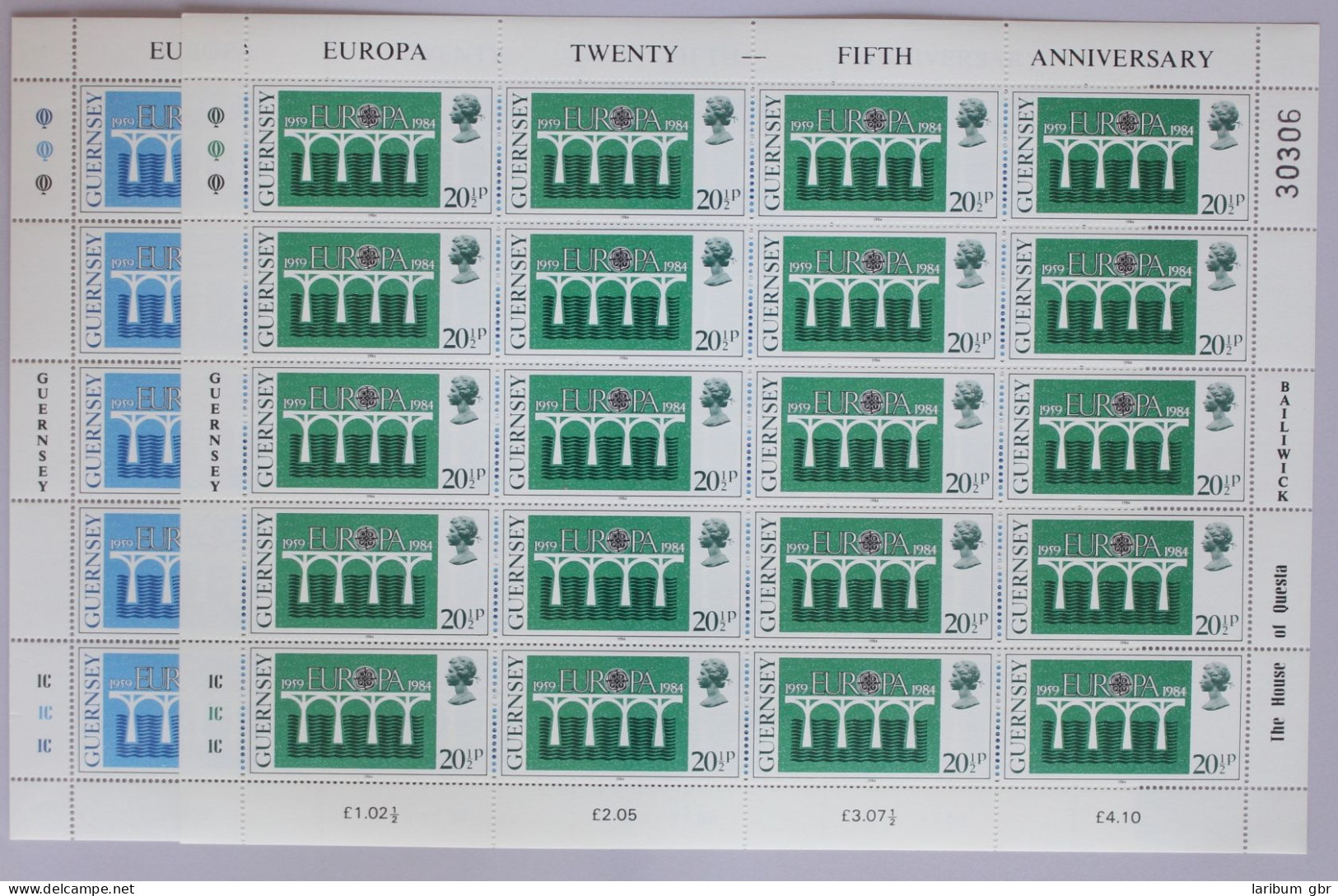 Großbritannien Guernsey 286-287 Postfrisch Als Kleinbogensatz #GF394 - Guernesey