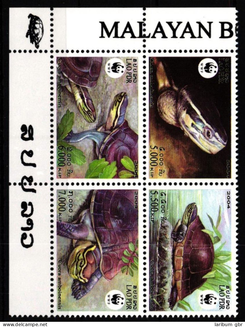 Laos 1927-1930 Postfrisch Als 4er Block, Schildkröten #JV545 - Laos