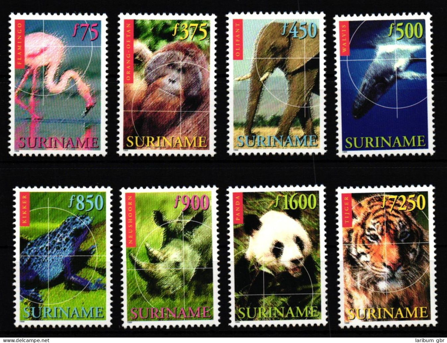 Surinam 1695-1702 Postfrisch Wildtiere #JV586 - Surinam