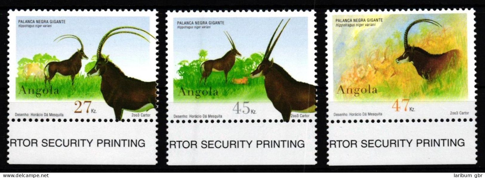 Angola 1699-1701 Postfrisch Antilopen #JV580 - Angola