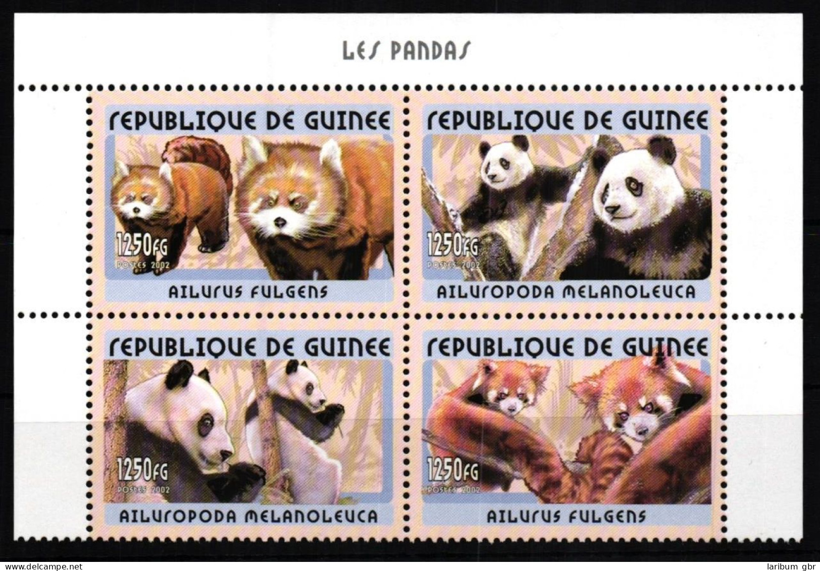 Guinea 3374-3377 A Postfrisch Pandabären #JV875 - Guinea (1958-...)