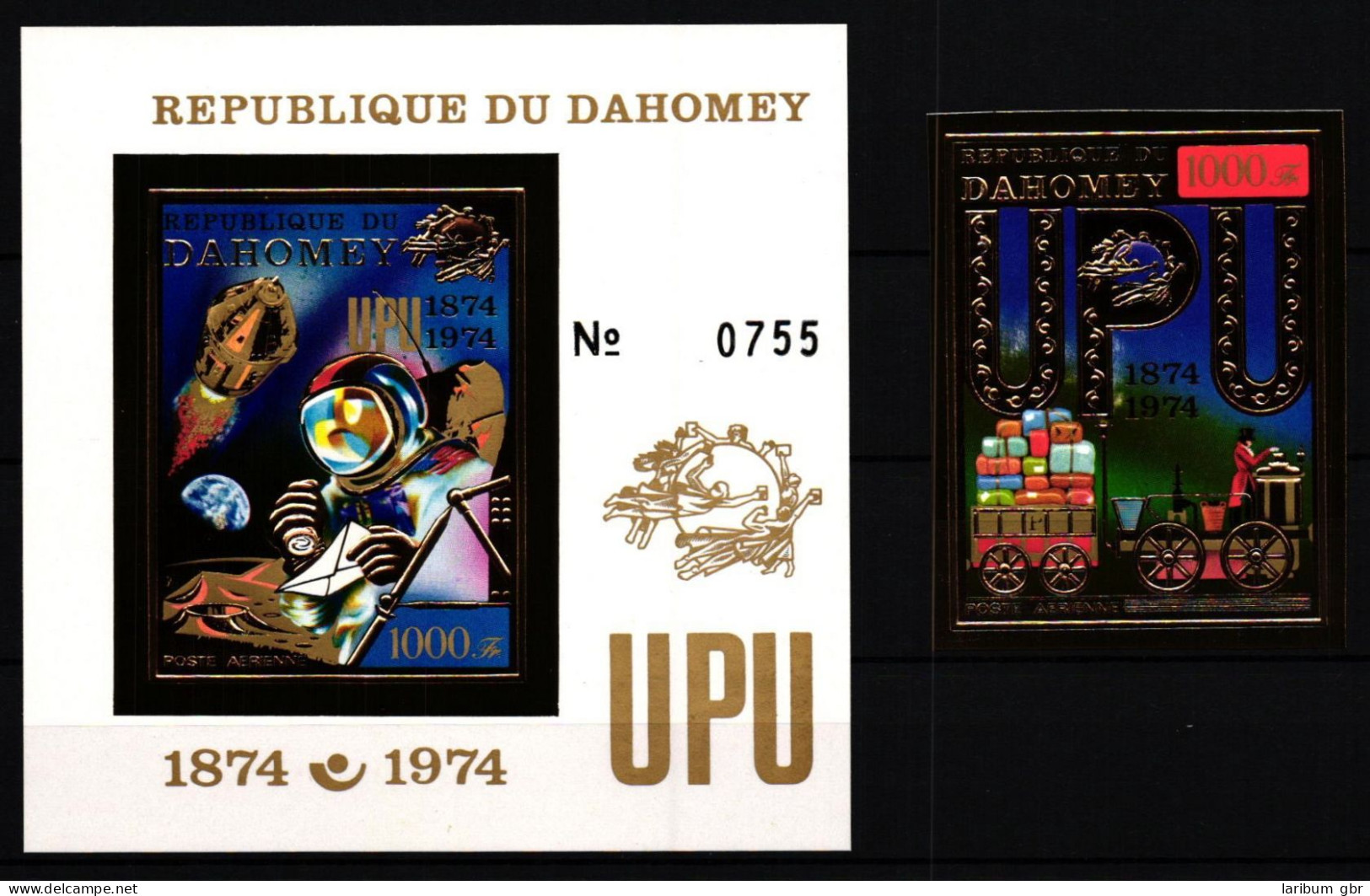 Dahomey Block 40 B + 597 B Postfrisch Weltpostverein/ UPU #JV803 - Benin - Dahomey (1960-...)