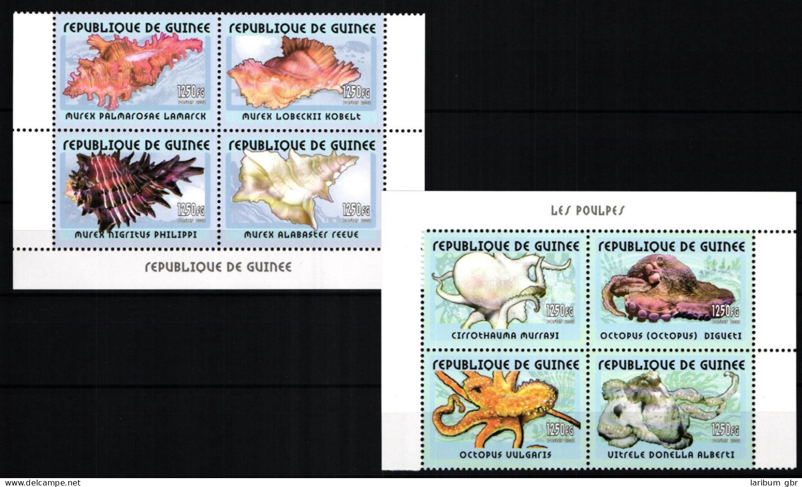 Guinea 3378-3385 A Postfrisch Meeresfauna #JV879 - Guinea (1958-...)