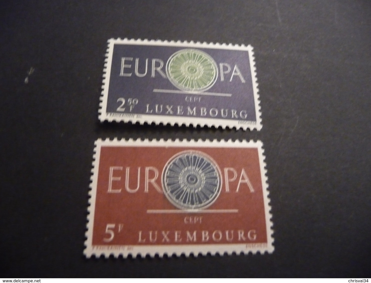 TIMBRES   LUXEMBOURG      1960   N  587 / 588   COTE  1,25  EUROS  NEUFS  LUXE** - Nuovi