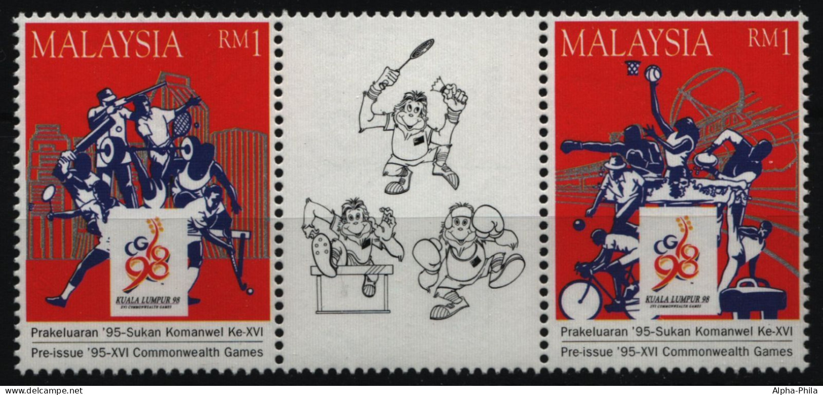 Malaysia 1995 - Mi-Nr. 569-570 ** - MNH - Commonwealth Spiele - Malesia (1964-...)