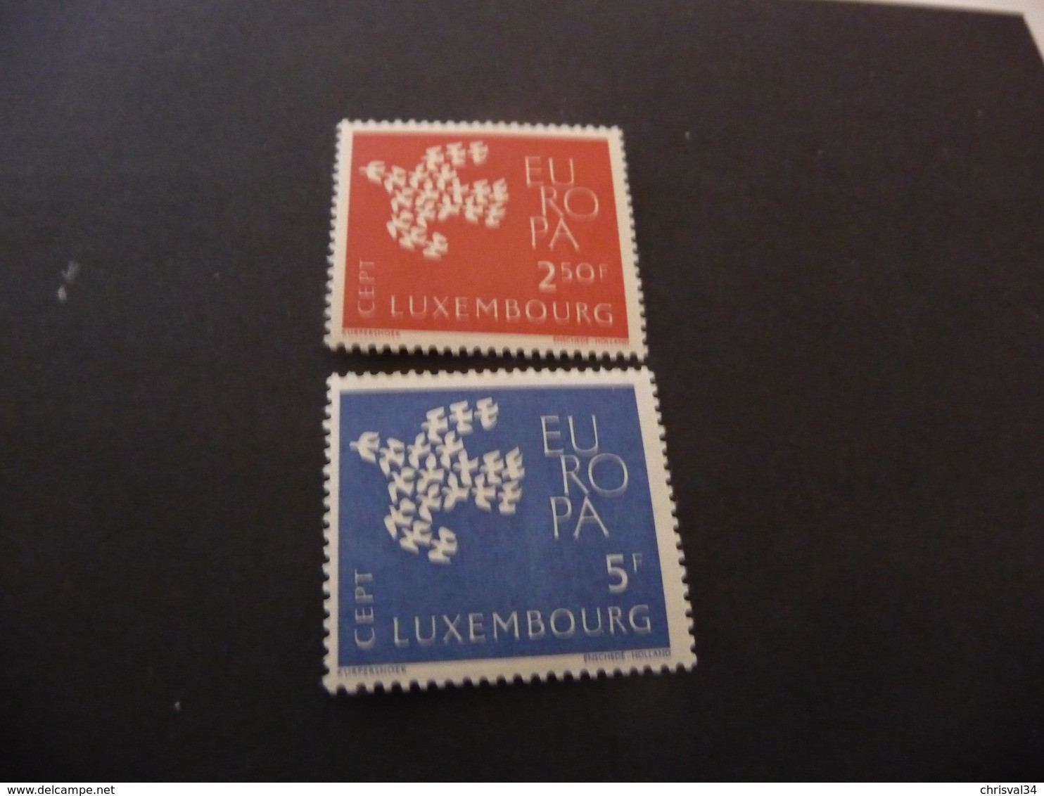 TIMBRES  LUXEMBOURG      1961   N 601 / 602     NEUFS  LUXE** - Ungebraucht