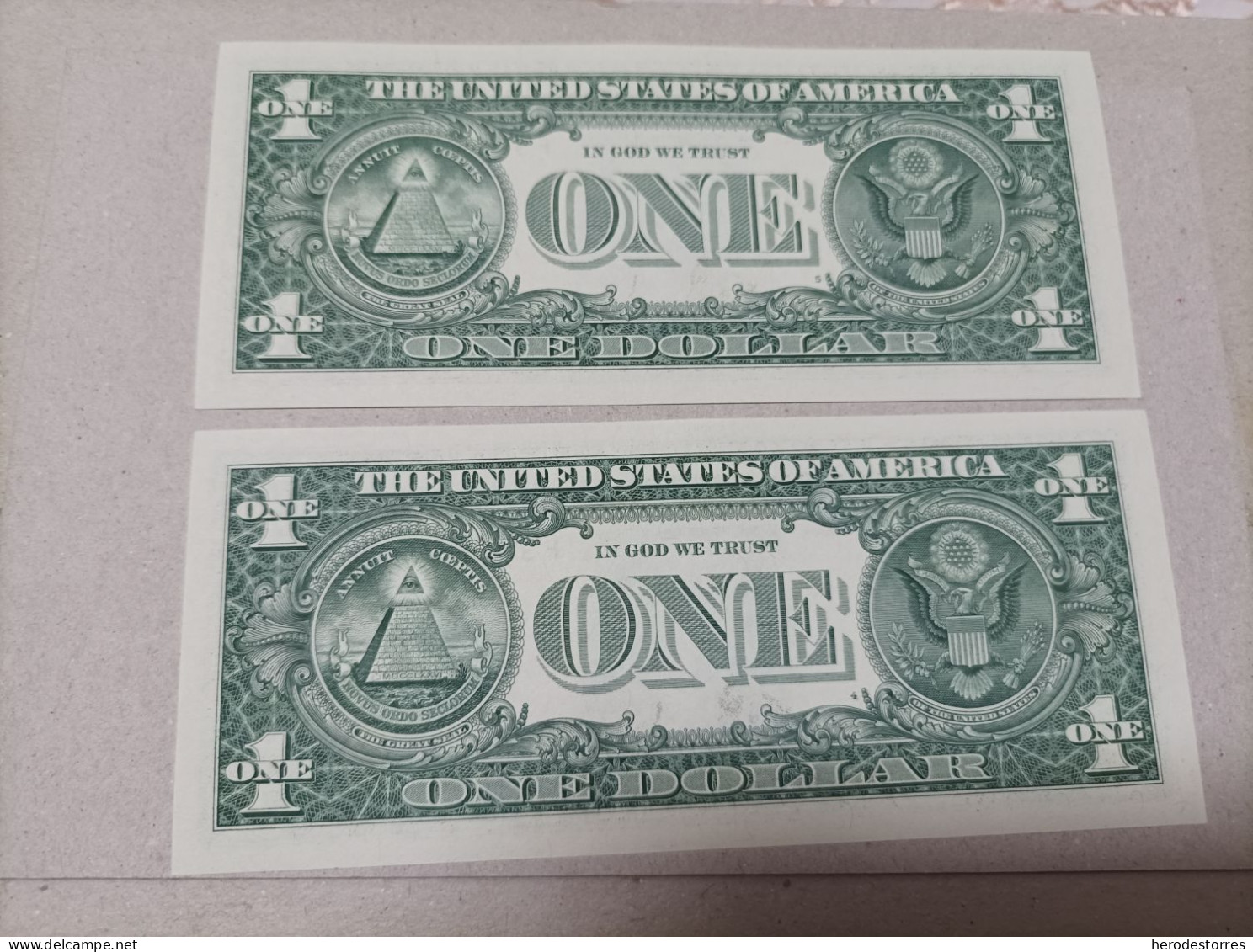 Pareja Correlativa Estados Unidos, 1 Dólar, Año 2017, UNC - A Identifier