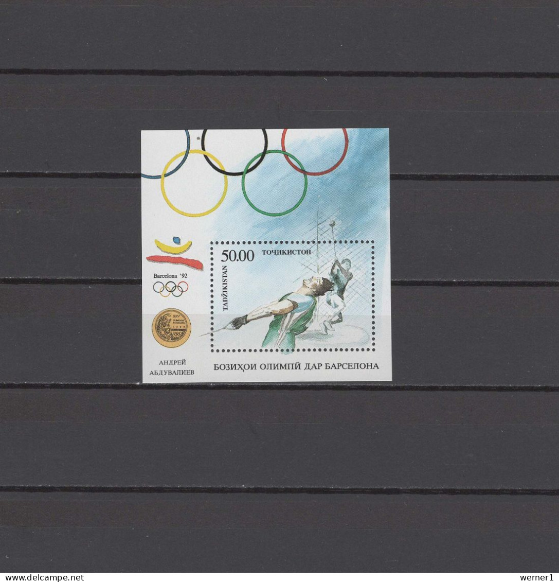 Tajikistan 1993 Olympic Games Barcelona S/s MNH - Verano 1992: Barcelona